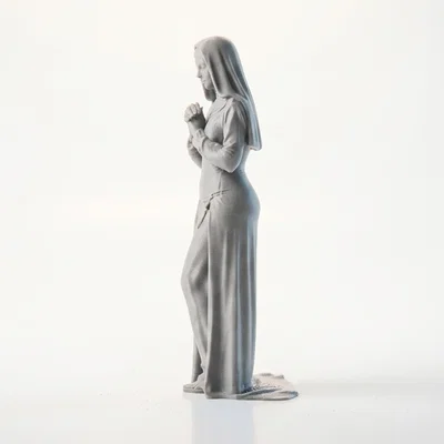 Mô hình 3D tượng nữ tu duyên dáng - Tệp in STL chất lượng cao