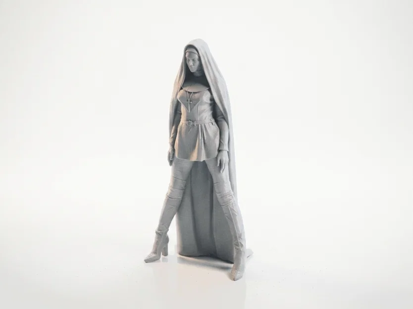 Mô hình 3D Nun In Boots - Nữ tu đi bốt cực chất - Image 1