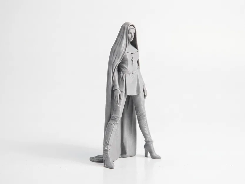 Mô hình 3D Nun In Boots - Nữ tu đi bốt cực chất - Image 2