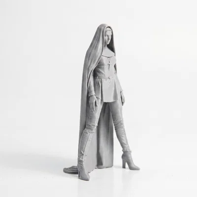 Mô hình 3D Nun In Boots - Nữ tu đi bốt cực chất