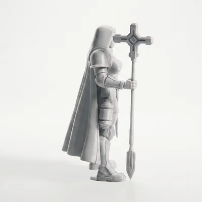 Mô hình Nữ Chiến Binh Hiệp Sĩ - Nun Knight Warrior 3D Printable