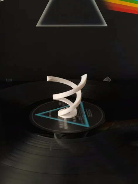 Mô hình trang trí đĩa than xoắn ốc (Vinyl turntable decoration spiral) - Image 3