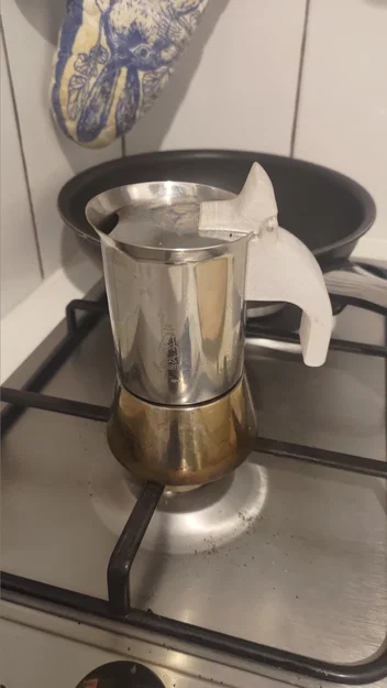 Tay cầm và bản lề nắp thay thế cho Bialetti Venus 2 (bản tay cầm dài mới) - Image 1