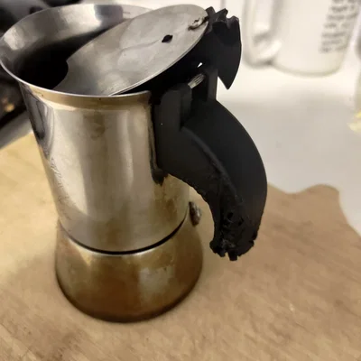 Tay cầm và bản lề nắp thay thế cho Bialetti Venus 2 (bản tay cầm dài mới)