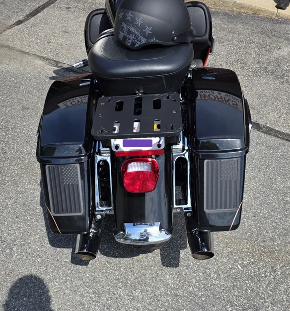 Miếng dán trang trí cờ Mỹ cho túi hông xe Harley (Saddle Bag Flags) - Image 1