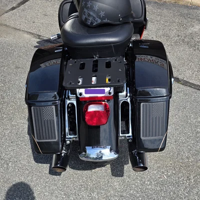 Miếng dán trang trí cờ Mỹ cho túi hông xe Harley (Saddle Bag Flags)