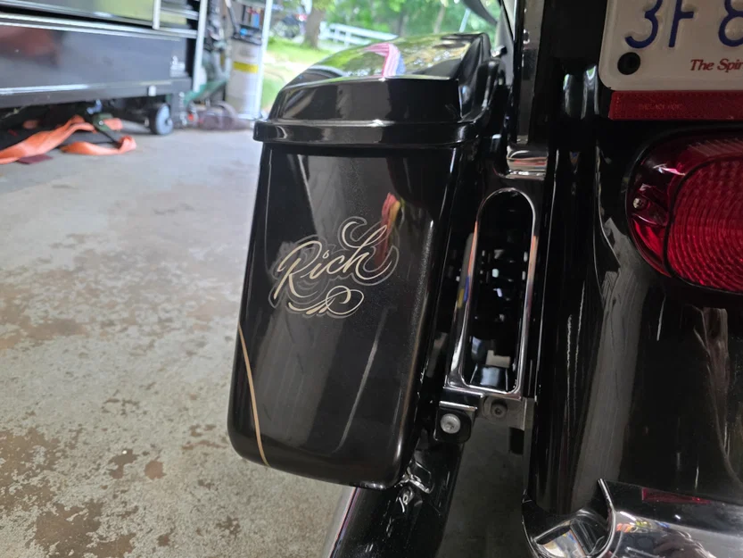 Miếng dán trang trí cờ Mỹ cho túi hông xe Harley (Saddle Bag Flags) - Image 2