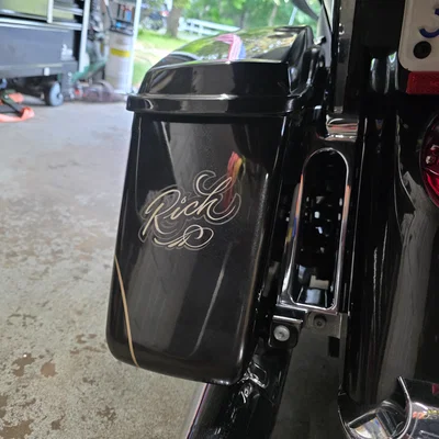 Miếng dán trang trí cờ Mỹ cho túi hông xe Harley (Saddle Bag Flags)