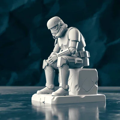 Tượng Stormtrooper Trầm Tư