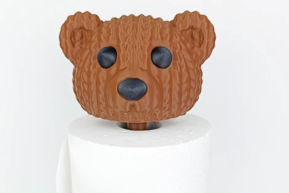 Giá Để Khăn Giấy Hình Gấu Teddy - Teddy Paper Towel Stand - Image 1