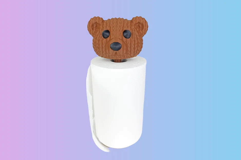 Giá Để Khăn Giấy Hình Gấu Teddy - Teddy Paper Towel Stand - Image 3