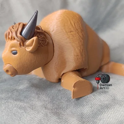 Mô hình 3D Bò tót Ba Lan (Articulated Polish Bison)