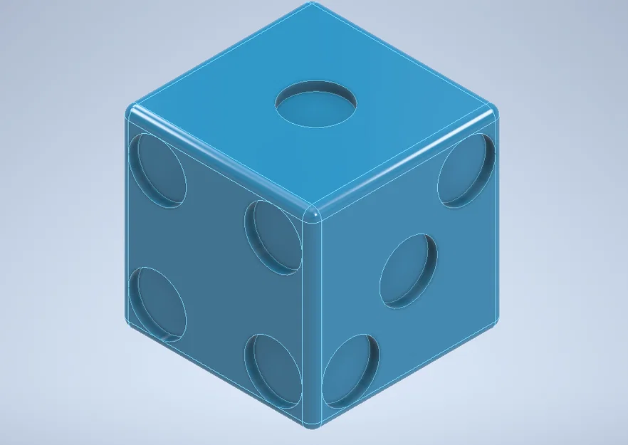 Mô hình xúc xắc (Cool Dice) 3D - File STL in ấn đơn giản và đẹp mắt - Image 1