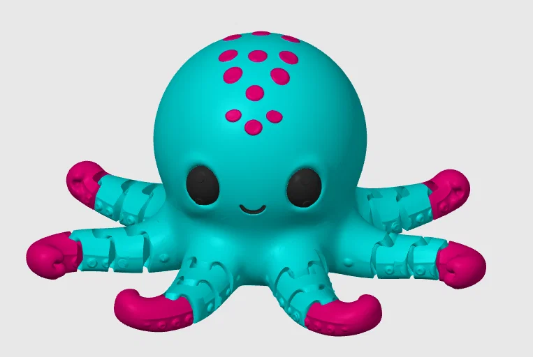 Mô hình Bạch tuộc cử động (Articulated Octopus) - Image 1