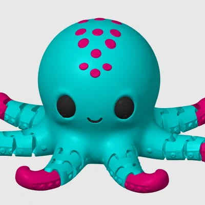Mô hình Bạch tuộc cử động (Articulated Octopus)