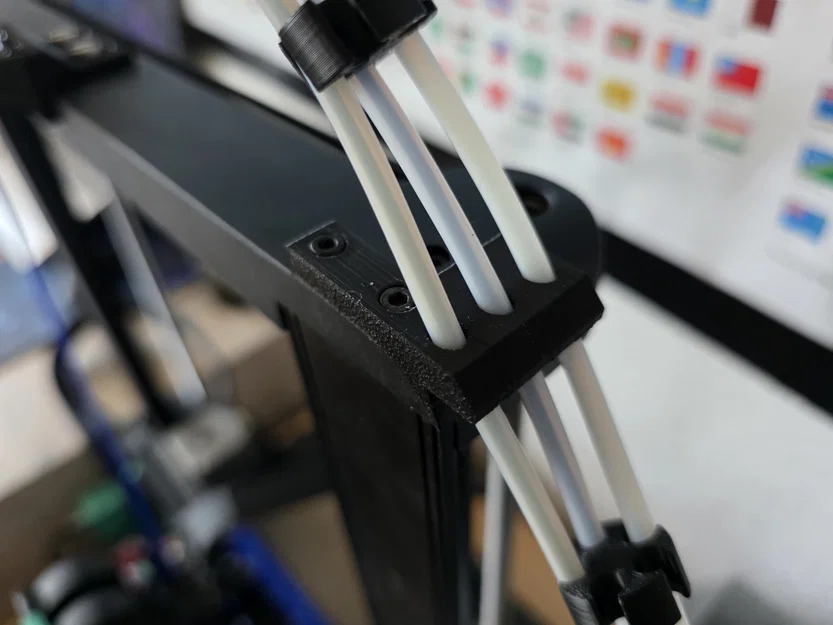 Giá đỡ ống PTFE 3 khe cho máy in Creality Ender 3 V3 SE/KE - Image 1