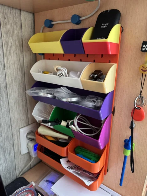 Khay đựng đồ thông minh cho bảng treo IKEA SKÅDIS (Parametric) - Image 1