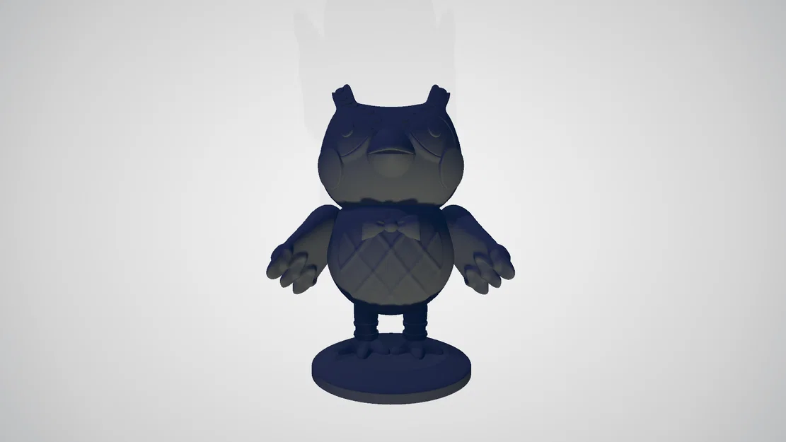 Mô hình 3D chú cú xoay đầu 360 độ độc đáo - Image 1