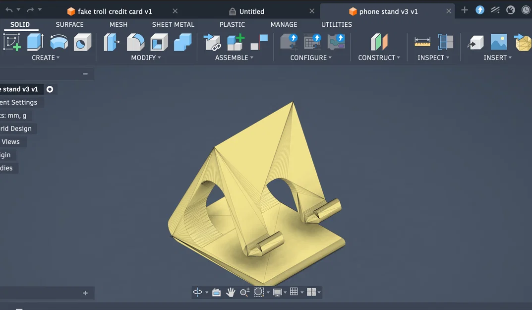 Giá đỡ điện thoại 3D (Phone Stand) thiết kế tối giản, bền bỉ - Image 1
