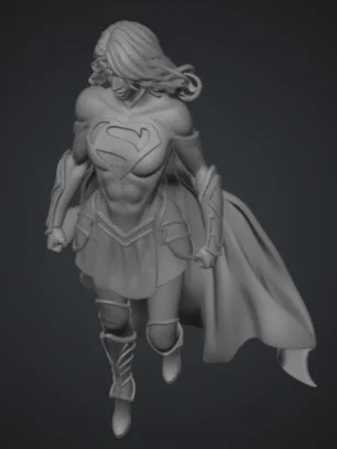 Mô hình 3D Supergirl - Tượng nữ siêu anh hùng cho fan DC Comics - Image 2