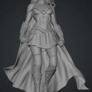 Mô hình 3D Supergirl - Tượng nữ siêu anh hùng cho fan DC Comics