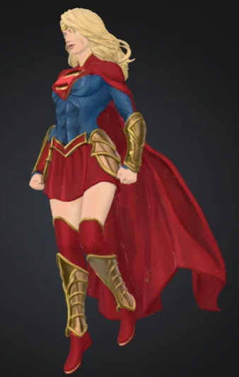Mô hình 3D Supergirl - Tượng nữ siêu anh hùng cho fan DC Comics - Image 4