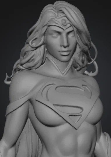 Mô hình 3D Supergirl - Tượng nữ siêu anh hùng cho fan DC Comics - Image 5