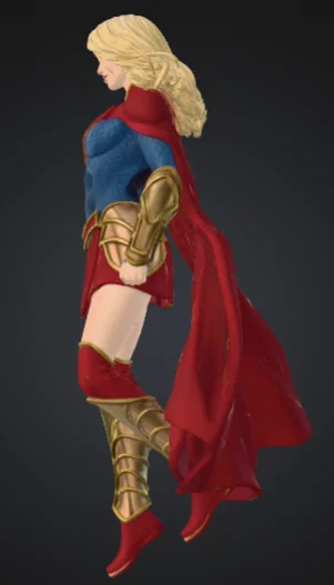 Mô hình 3D Supergirl - Tượng nữ siêu anh hùng cho fan DC Comics - Image 6