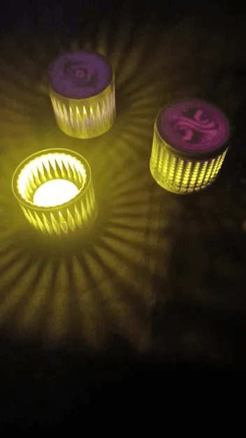 Đế Đựng Nến Tea Light Họa Tiết Hình Học - Image 1