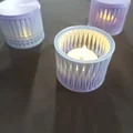 Đế Đựng Nến Tea Light Họa Tiết Hình Học - Thumbnail 5