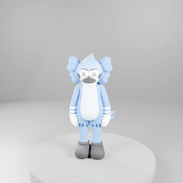 Mô hình Regular Show Mordecai x Kaws - Image 1