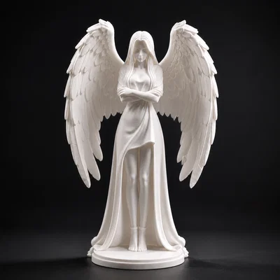 Silent Angel – Tượng Thiên Thần Giả Tưởng Thanh Thoát Cho In 3D