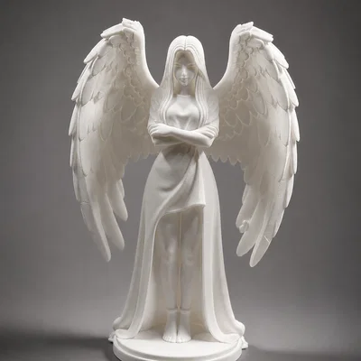 Silent Angel – Tượng Thiên Thần Giả Tưởng Thanh Thoát Cho In 3D