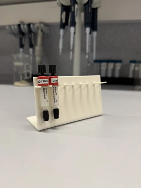 Giá treo cột sắc ký 1 mL (Chromatography Column Rack) in 3D - Image 1