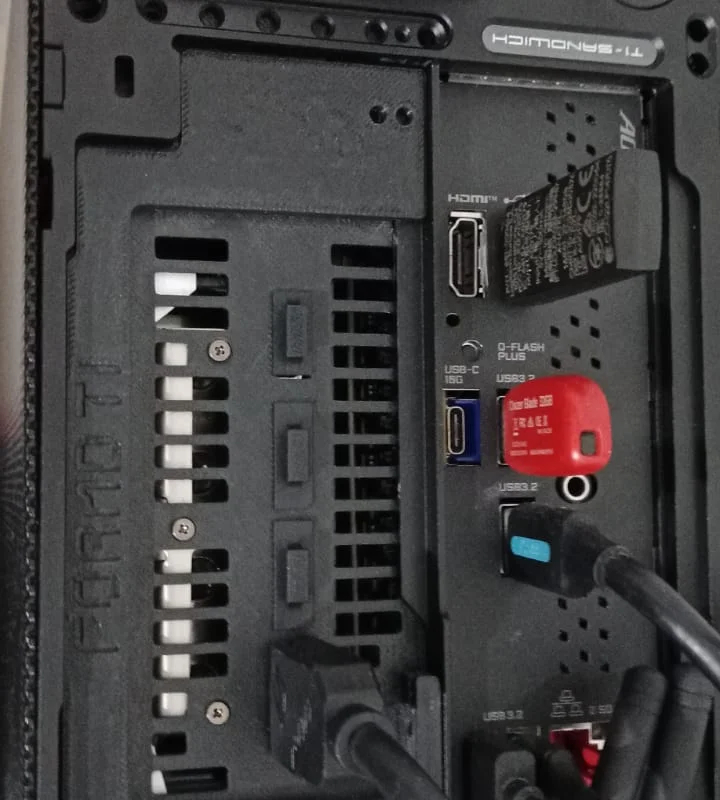 Bộ Travel Kit & Anti-Sag cho GPU MSI RTX 5070 Ti/5080 Ventus 3X trên FormD T1