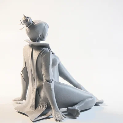 Mô hình tượng nữ Sat Lady thanh lịch - File in 3D