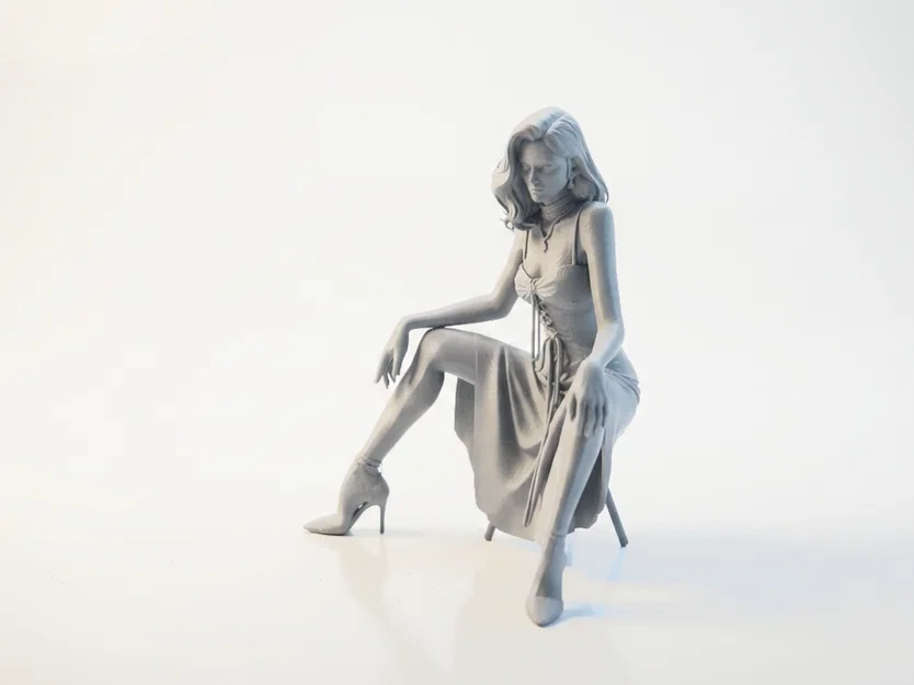 Mô hình tượng nữ nhân vật thanh lịch - Sẵn sàng in 3D - Image 1