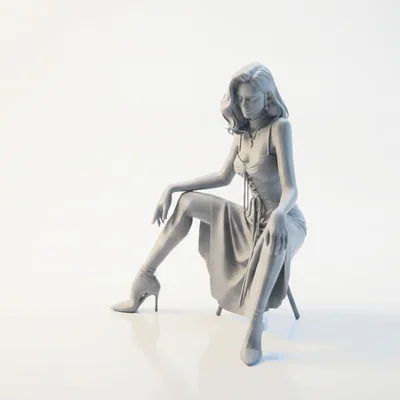 Mô hình tượng nữ nhân vật thanh lịch - Sẵn sàng in 3D