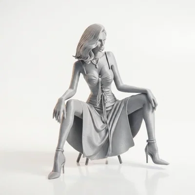 Mô hình tượng nữ nhân vật thanh lịch - Sẵn sàng in 3D