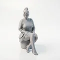 Mô hình tượng nữ ngồi thanh lịch - File in 3D nghệ thuật - Thumbnail 1