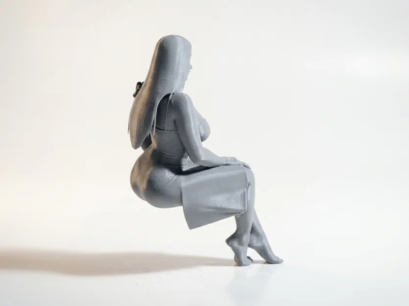 Mô hình 3D Bức Tượng Quý Cô Đang Ngồi (Seated Lady Figurine) - Image 3