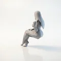 Mô hình 3D Bức Tượng Quý Cô Đang Ngồi (Seated Lady Figurine) - Thumbnail 4