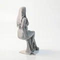 Mô hình 3D tượng người phụ nữ đang ngồi - Sat Lady Seated Woman Figurine - Thumbnail 3