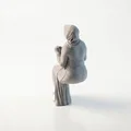 Mô hình tượng nữ đội khăn Hijab ngồi - Tệp in 3D nghệ thuật - Thumbnail 4