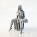 Mô hình tượng quý cô thanh lịch đang ngồi 3D có thể in được - Thumbnail 1