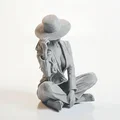 Mô hình tượng quý cô đội mũ - Tượng 3D in nghệ thuật cho phái đẹp - Thumbnail 2
