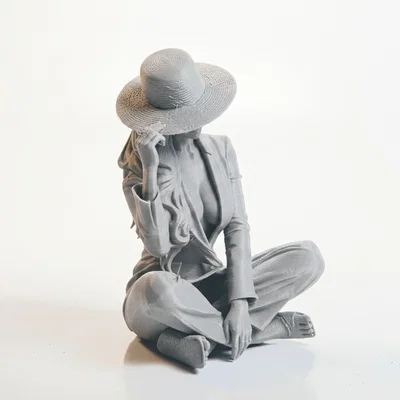 Mô hình tượng quý cô đội mũ - Tượng 3D in nghệ thuật cho phái đẹp