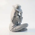 Mô hình tượng quý cô đội mũ - Tượng 3D in nghệ thuật cho phái đẹp - Thumbnail 3