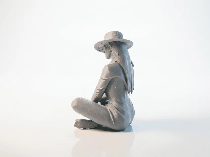 Mô hình tượng quý cô đội mũ - Tượng 3D in nghệ thuật cho phái đẹp - Image 4