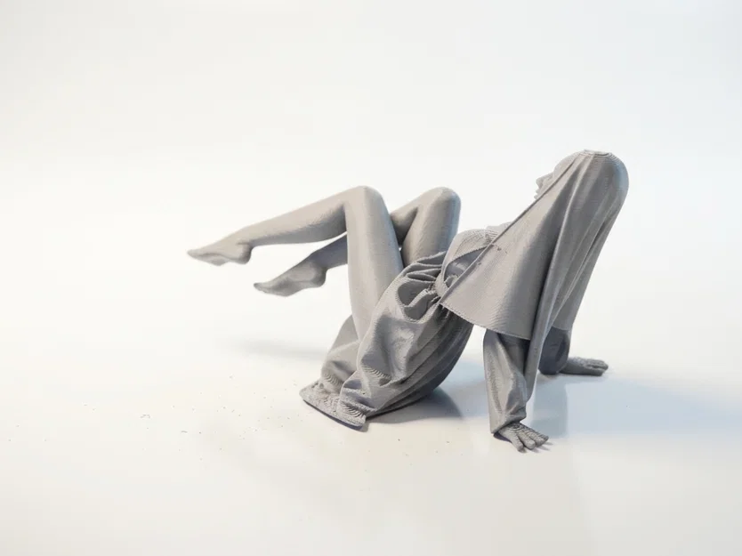 Mô hình 3D điêu khắc nữ tu Sat Nun - Tượng trang trí nghệ thuật - Image 1